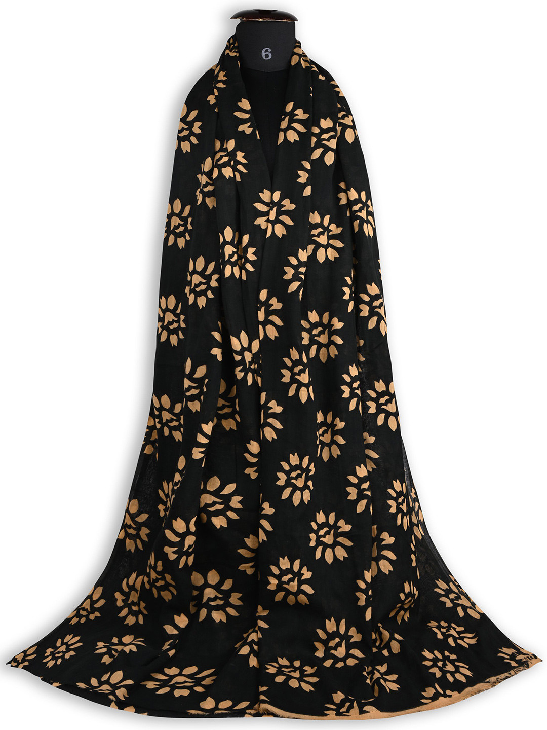 

Wish Karo Printed Tie and Dye Dupatta, Black