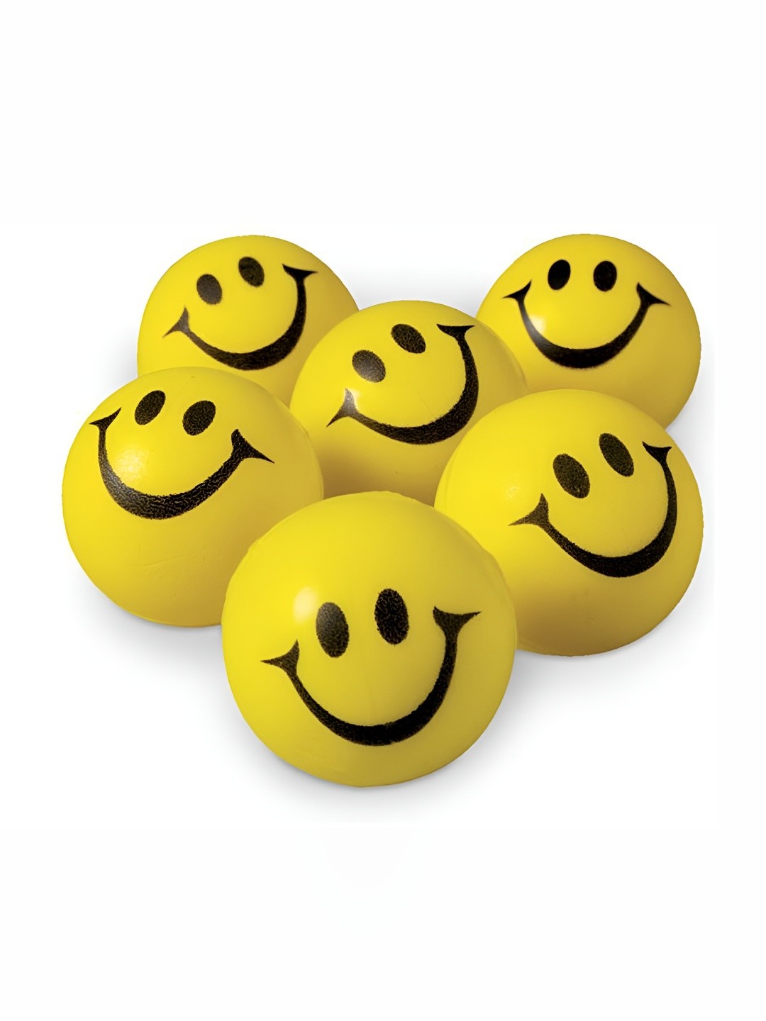 

HackerX 6-Pcs Printed Stress Reliever Squeez Balls, Yellow