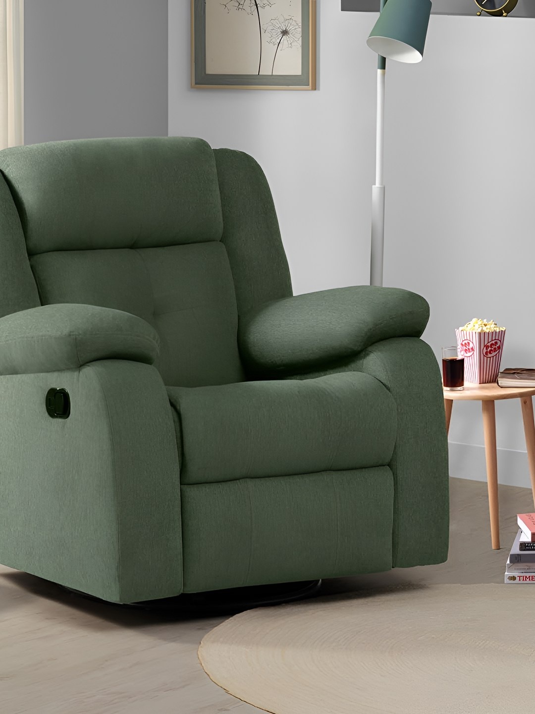 

Sleepyhead RX7 - Rocking & Revolving Single Seater Fabric Recliner, Green