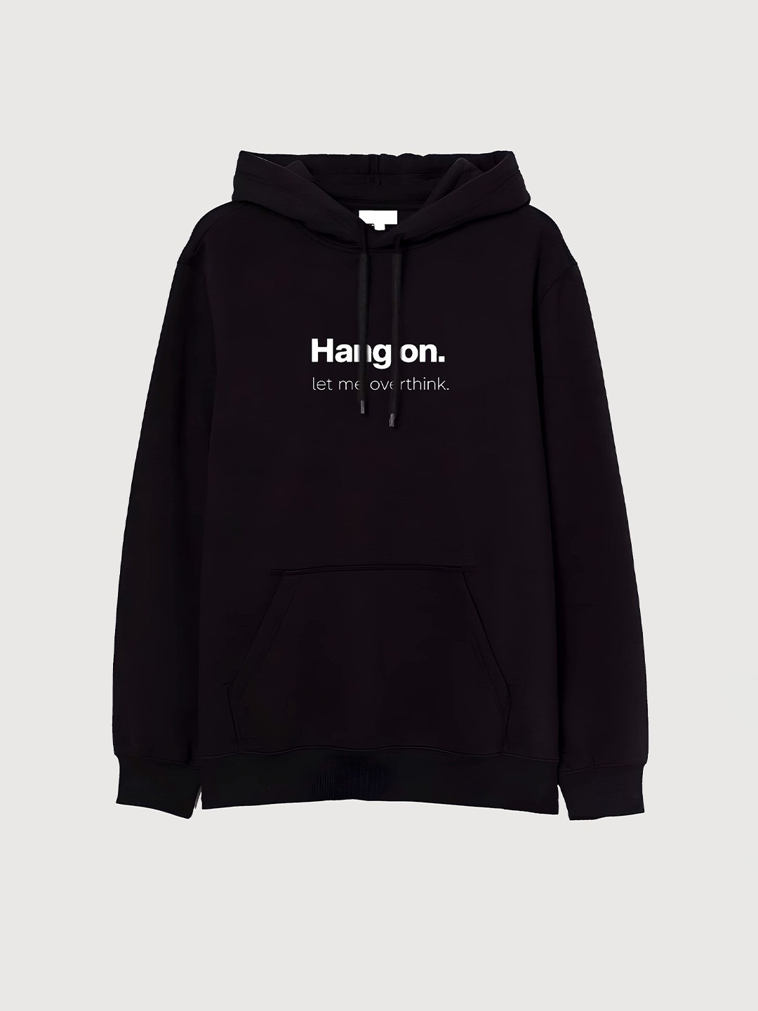

TheBTclub Men Printed Hooded Sweatshirt, Black