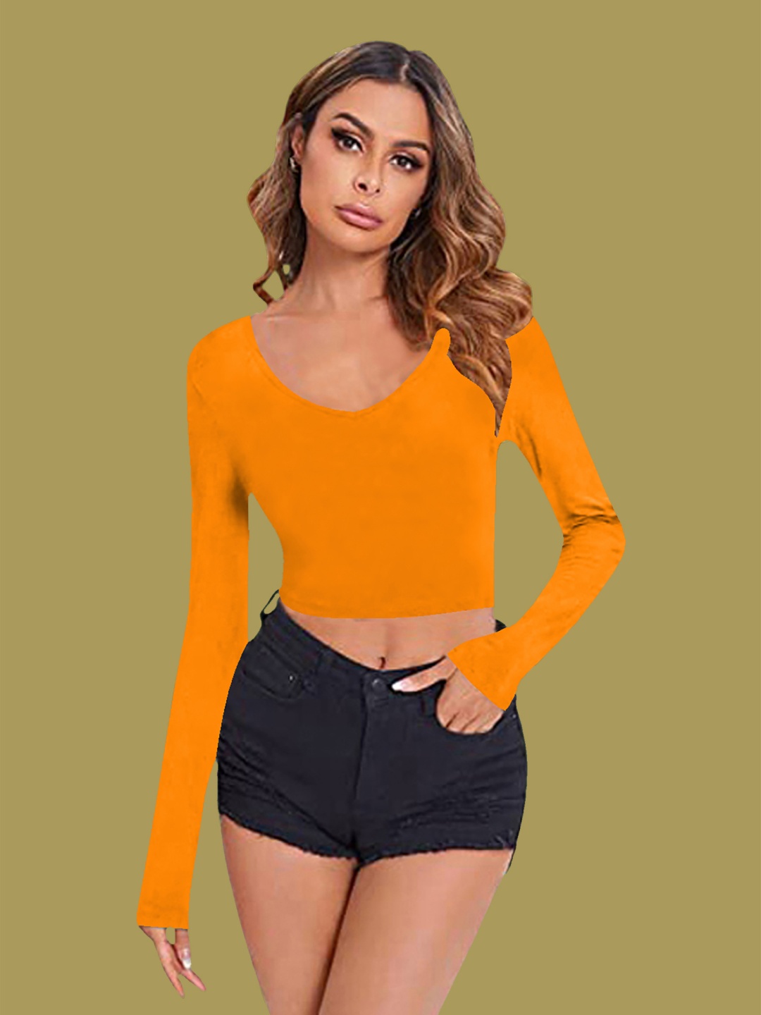 

Dream Beauty Fashion Crop Top, Yellow