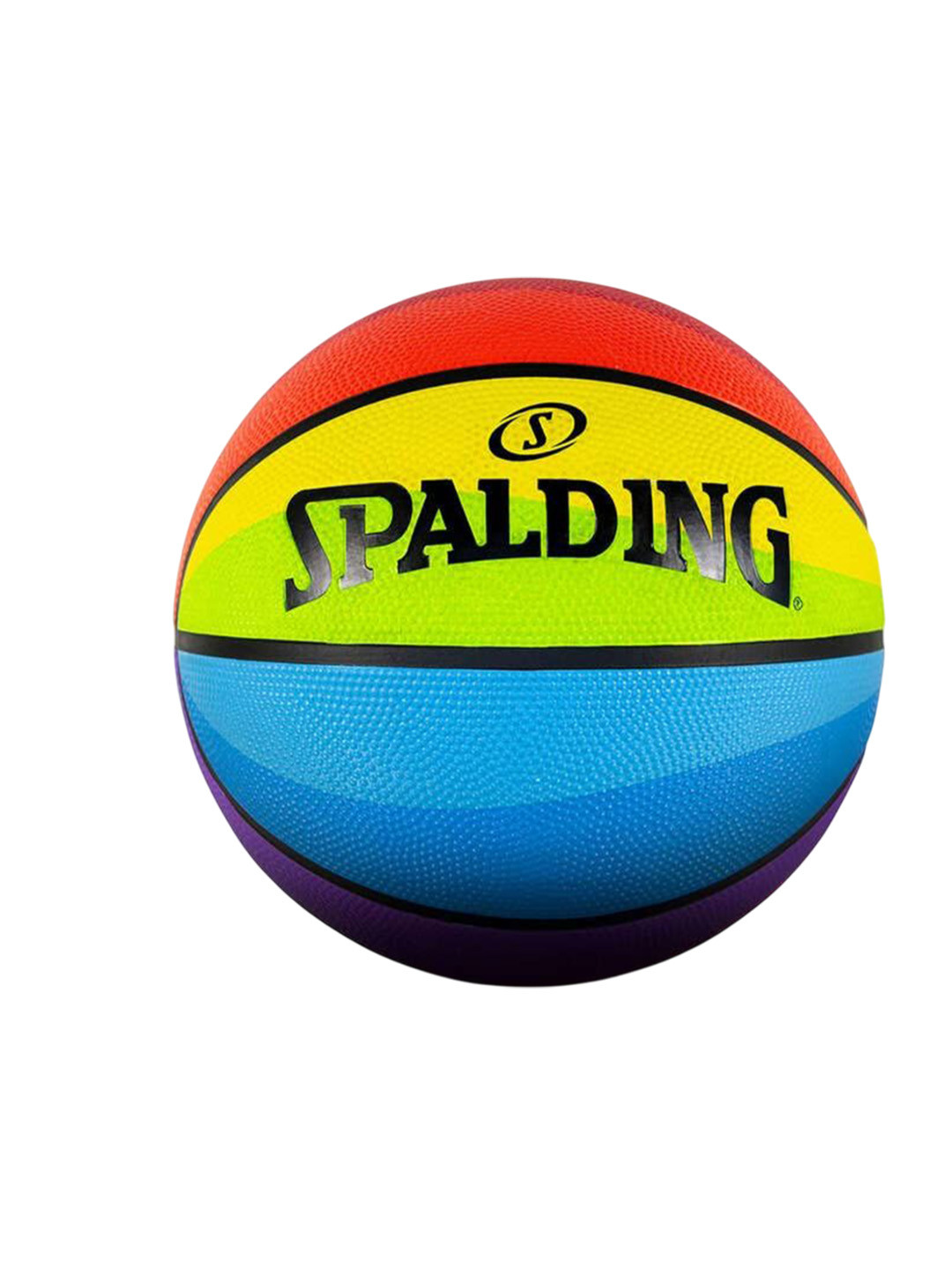 

Spalding Unisex Rainbow Basketball With Pump, Pink