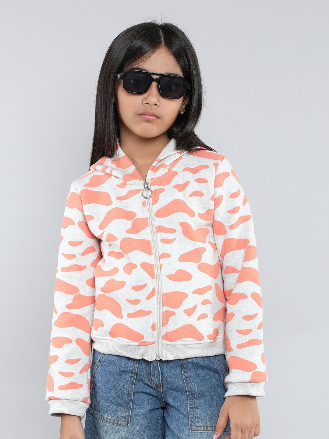 

taffykids Girls Hooded Sweatshirt, Peach