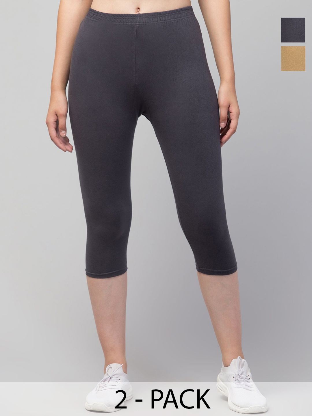 

CKARFE Women Capris, Beige