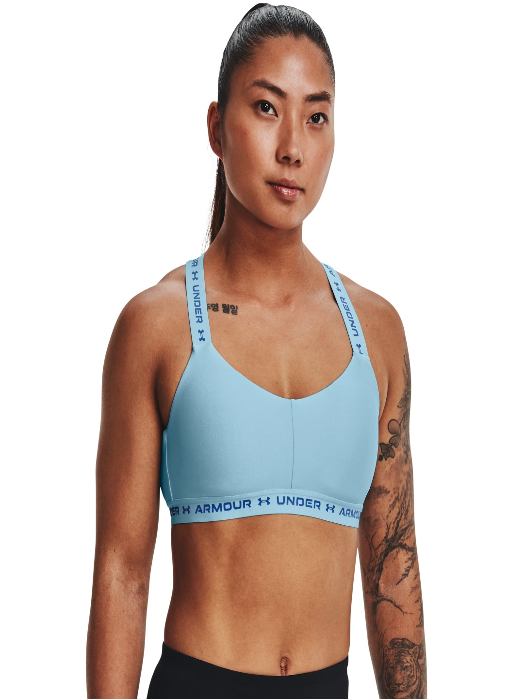 

UNDER ARMOUR UA Crossback Low Sports Bra, Blue