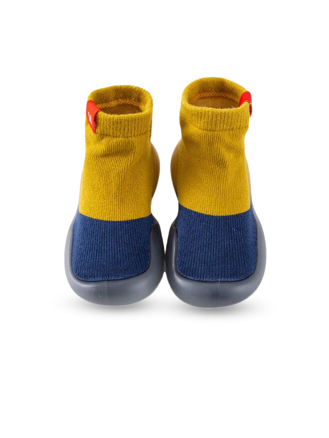 

NESKA MODA Kids Cotton Anti-Skid Booties, Yellow