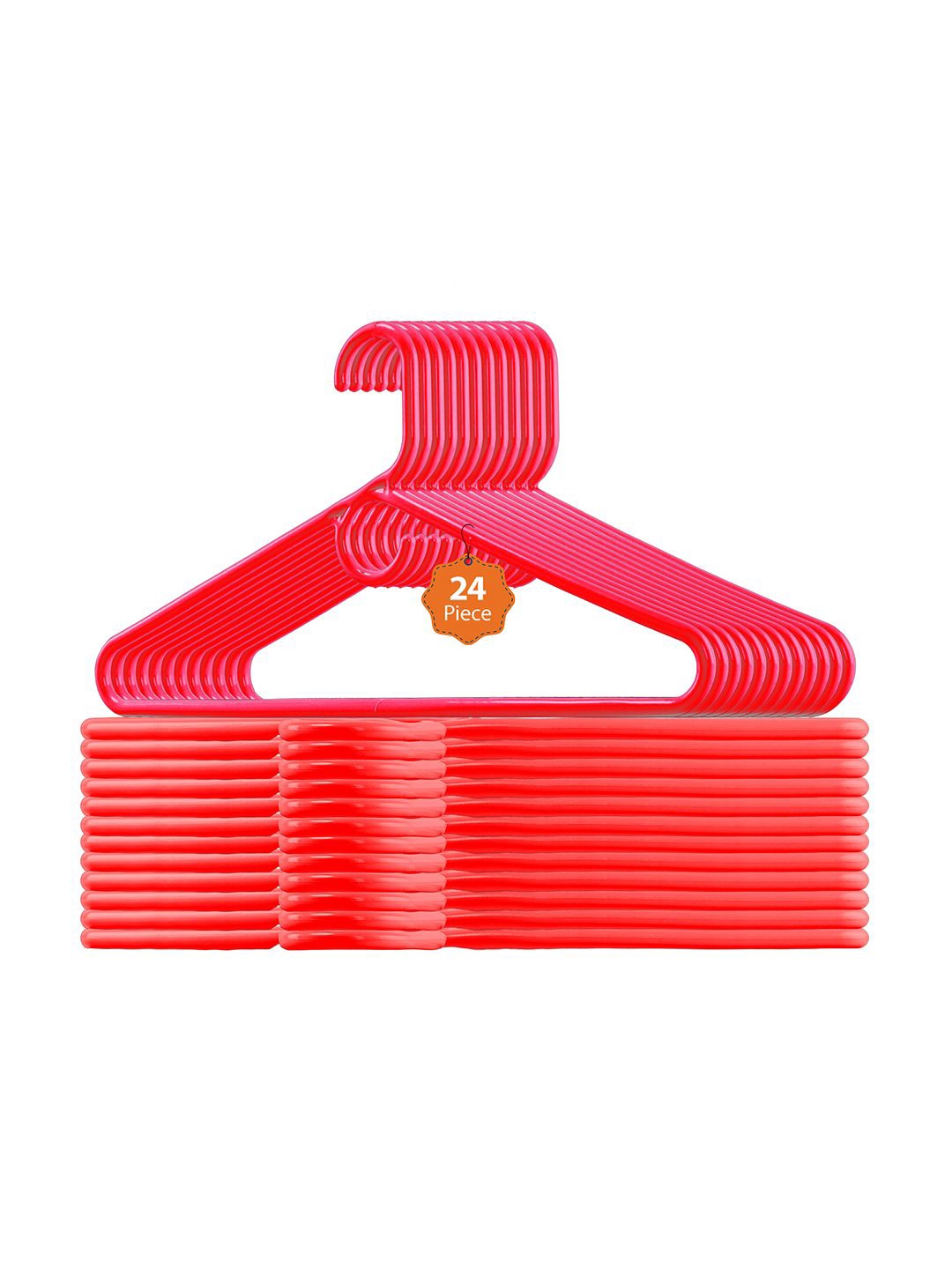 

Kuber Industries Red 24 Pieces Hanger For Wardrobe