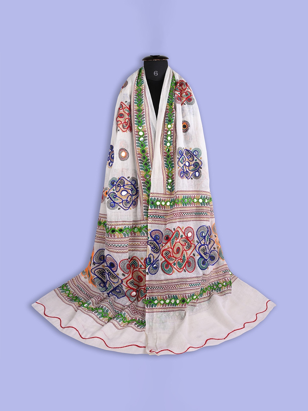 

Wish Karo Embroidered Dupatta, White