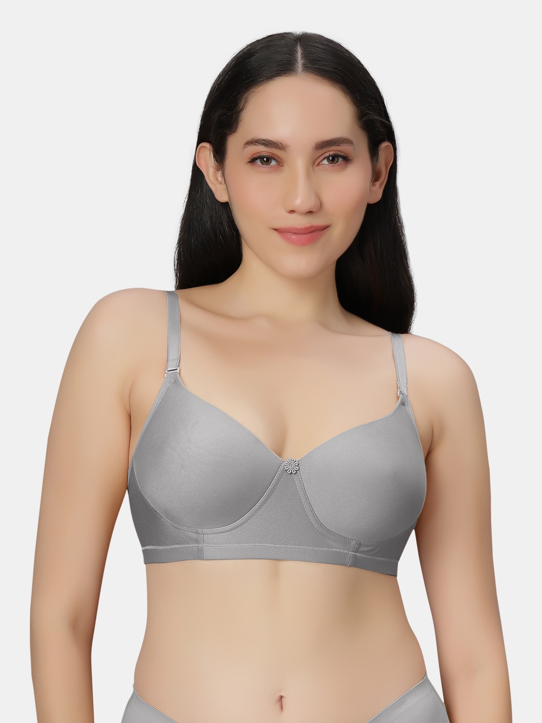 

Sonari Women Catwalk Medium Coverage Non-Padded Minimizer Bra, Grey