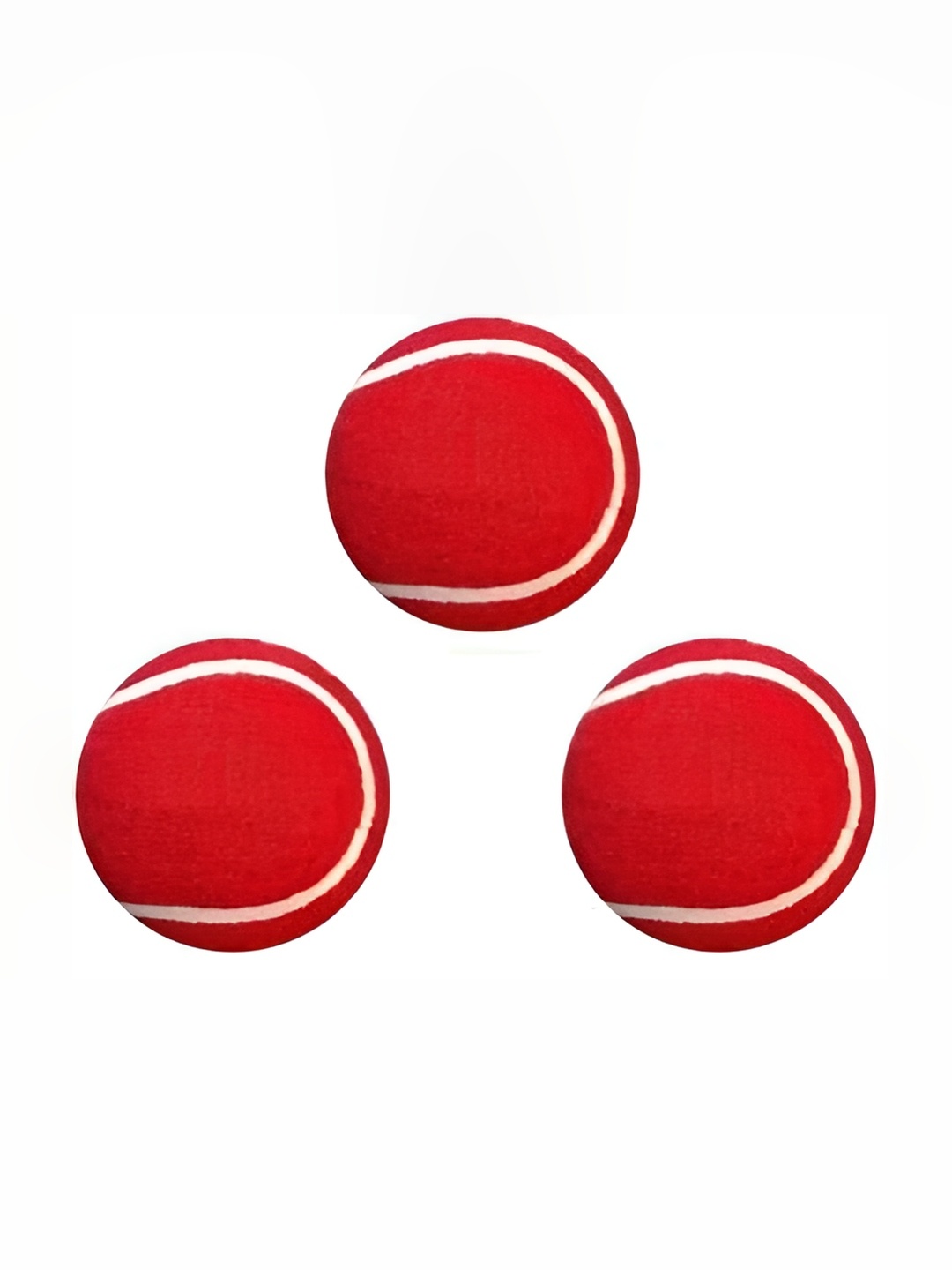 

HackerX 3-Pc Fuzzy Sports Tennis Balls, Red