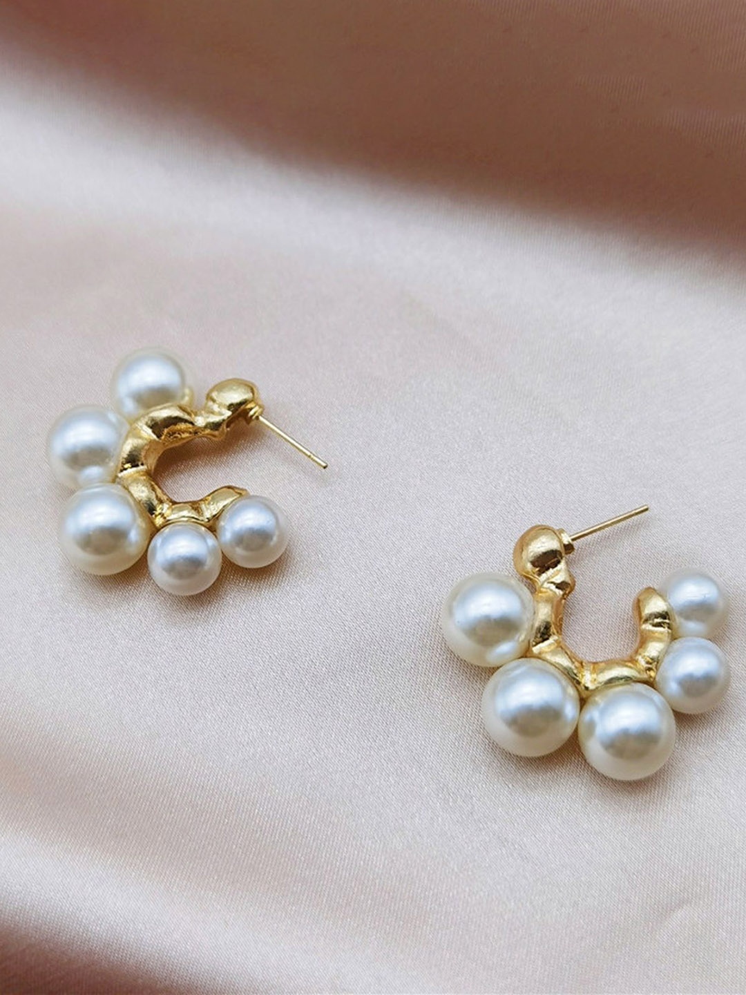 

Just Lil Things Contemporary Shaped Studs, Gold
