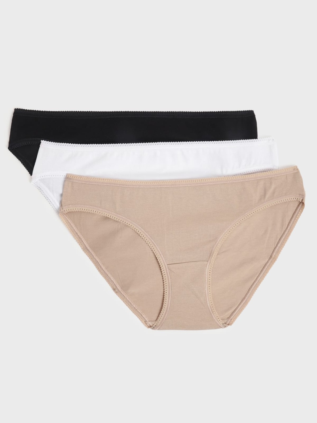 

Marks & Spencer Women Pack Of 3 Low-Rise Bikini Briefs, Nude
