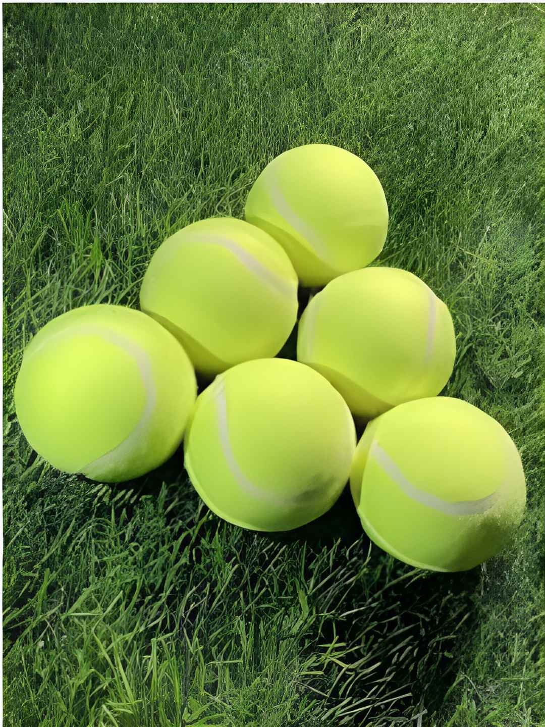 

HackerX 6-Pc Fuzzy Sports Tennis Balls, Yellow