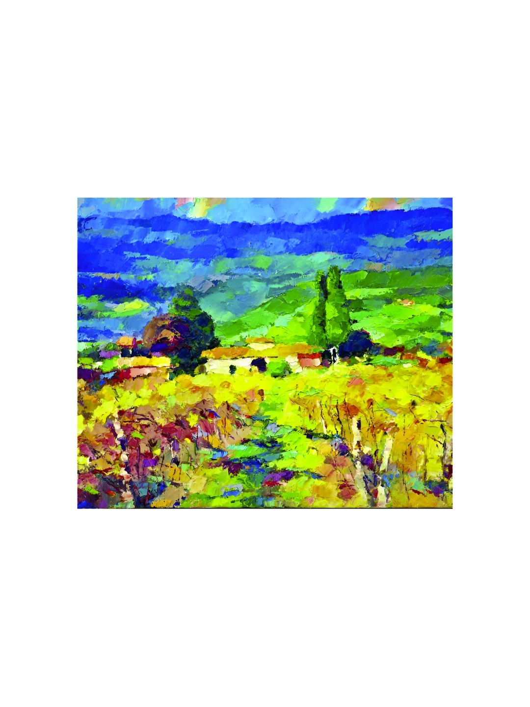 

Inephos Yellow & Blue Floral and Botanical Canvas Wall Art