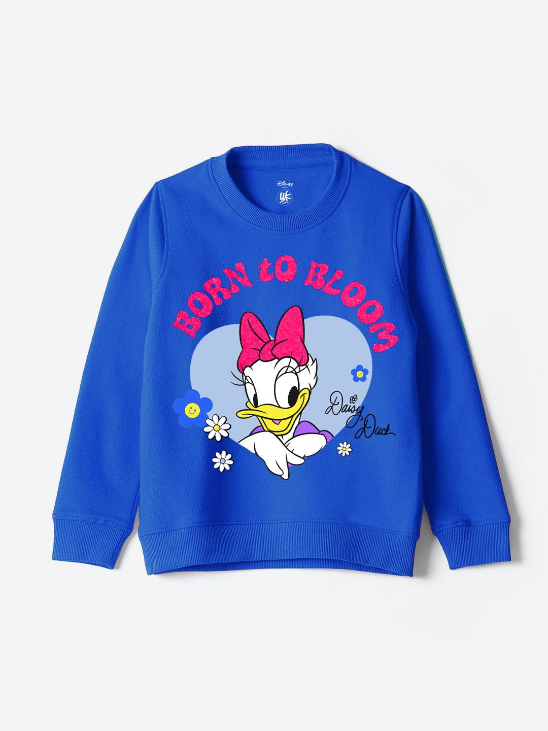 

YK Disney Girls Printed Sweatshirt, Blue