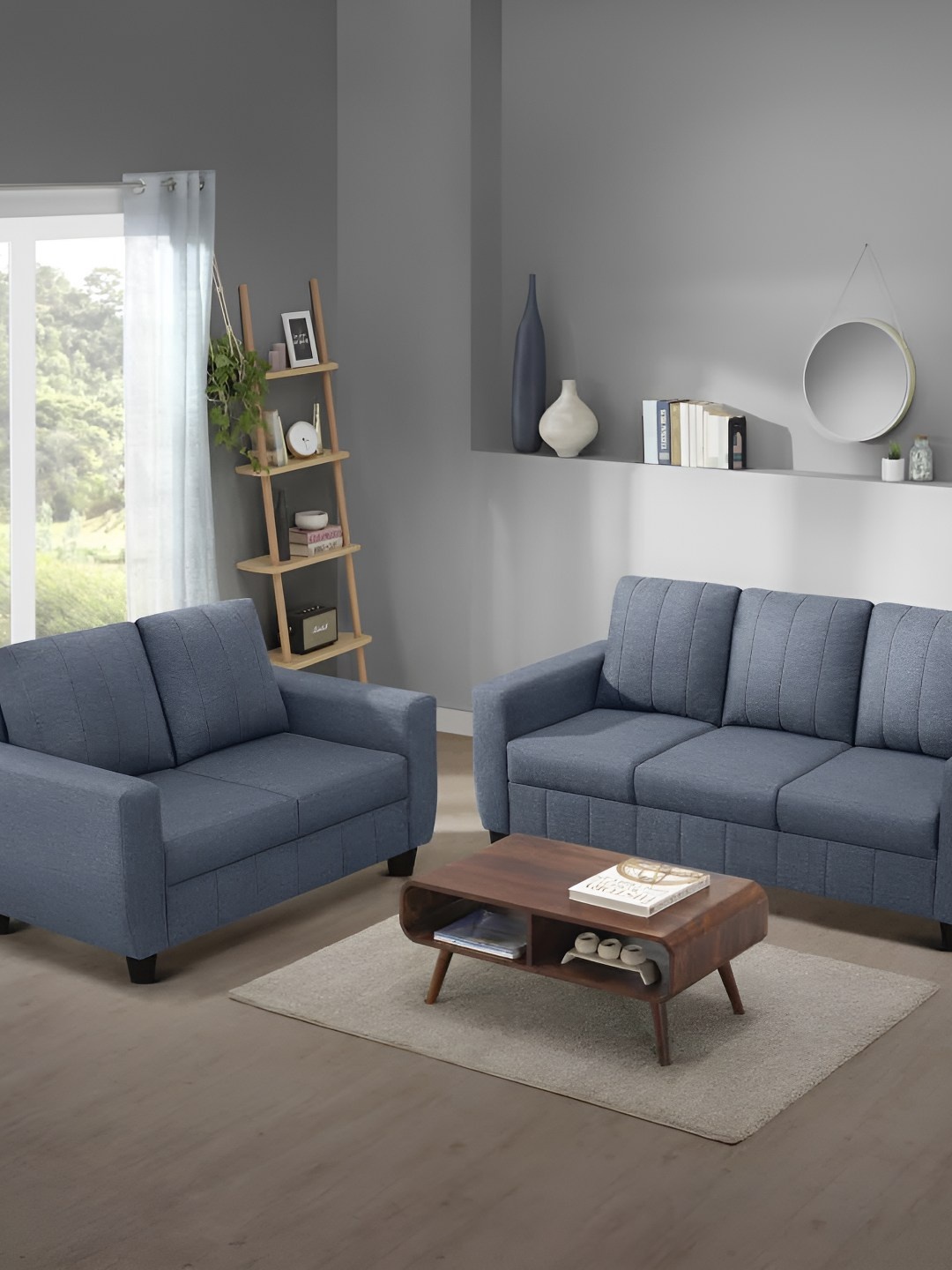 

Sleepyhead Bae 5 Seater Sofa Set Fabric Ocean Blue 5 To 6 Person Sofa