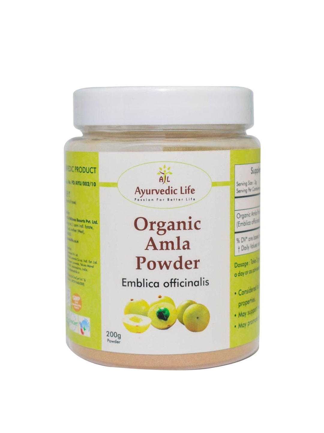 

Ayurvedic Life Organic Amla Powder - 200 g, Na