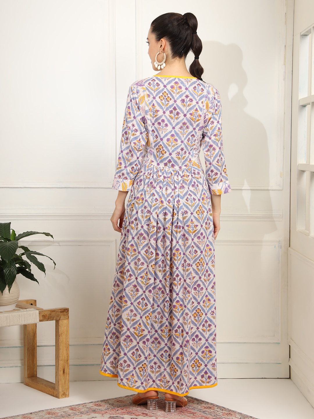

SUFIZA LIFESTYLE Women Printed Wrap Maxi Dress, White