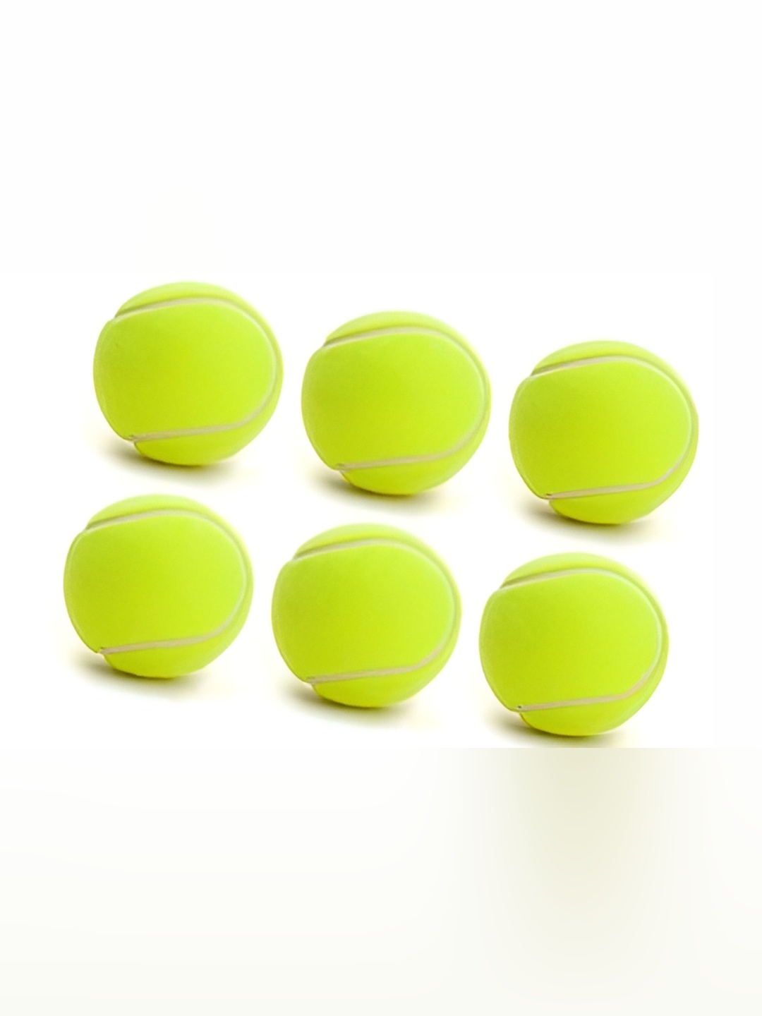 

HackerX 6-Pcs Smooth Trainy Sports Tennis Balls, Green
