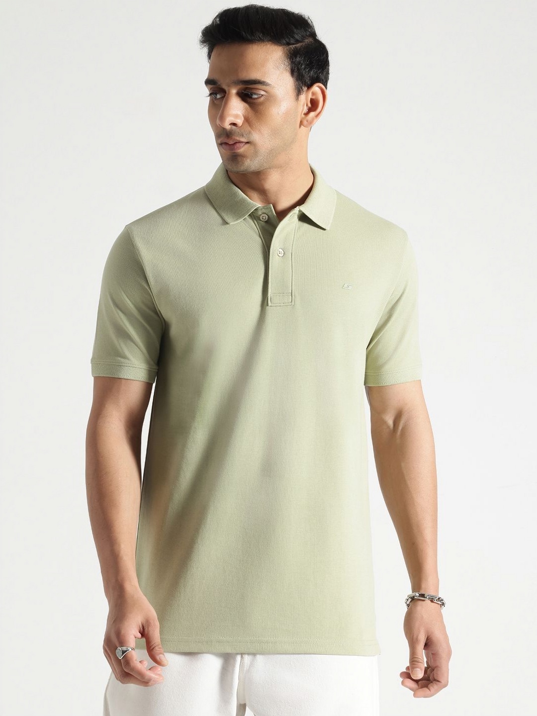 

Code 61 Men Brand Logo Cool Max T-shirt, Sea green