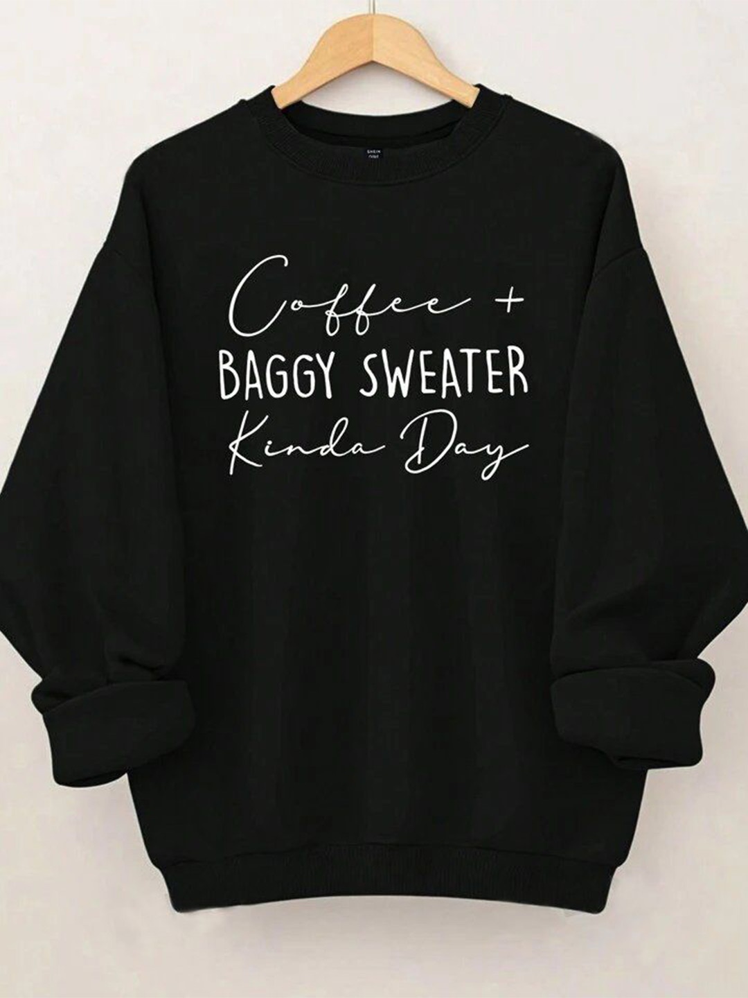 

KASHIAN Women Typography Printed Sweatshirt, Black