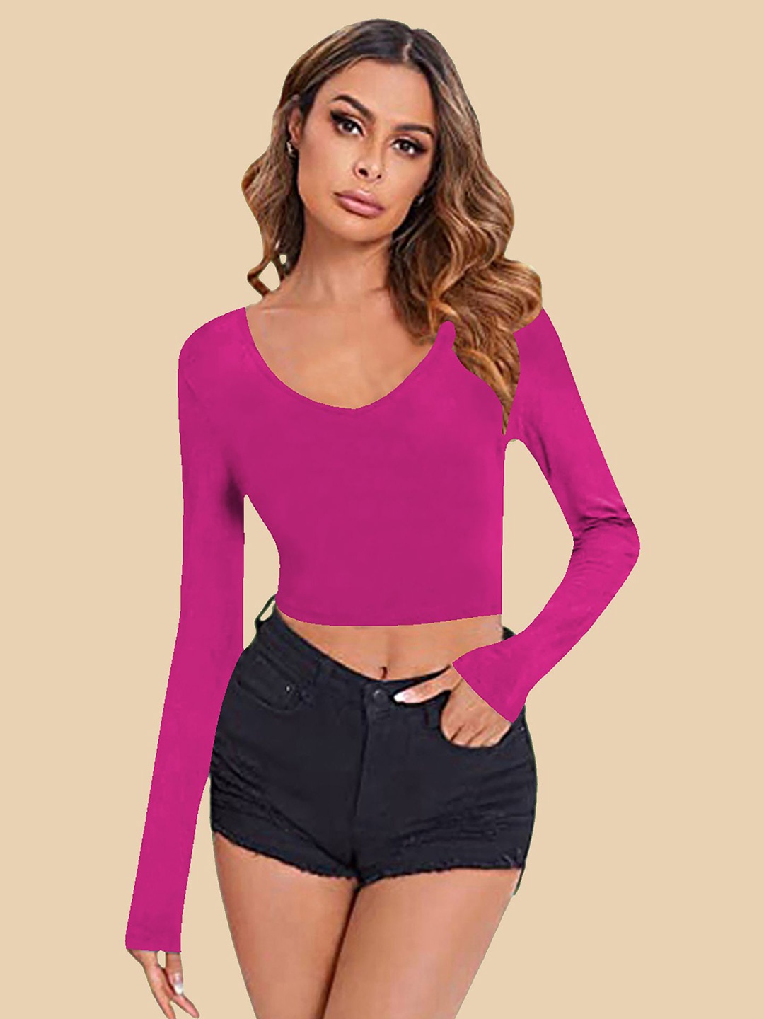 

Dream Beauty Fashion Women Crop Top, Pink
