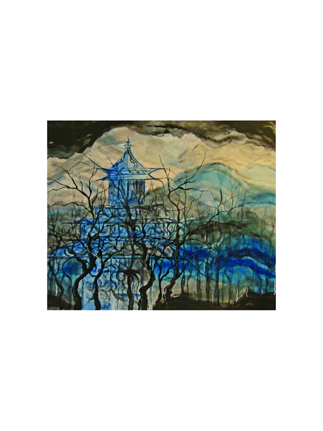 

Inephos Blue & Black Canvas Wall Art