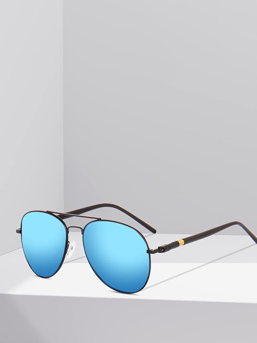 

HAYDEN haiza Men Aviator Sunglasses with Polarised Lens Avai-11 Blue-Blue