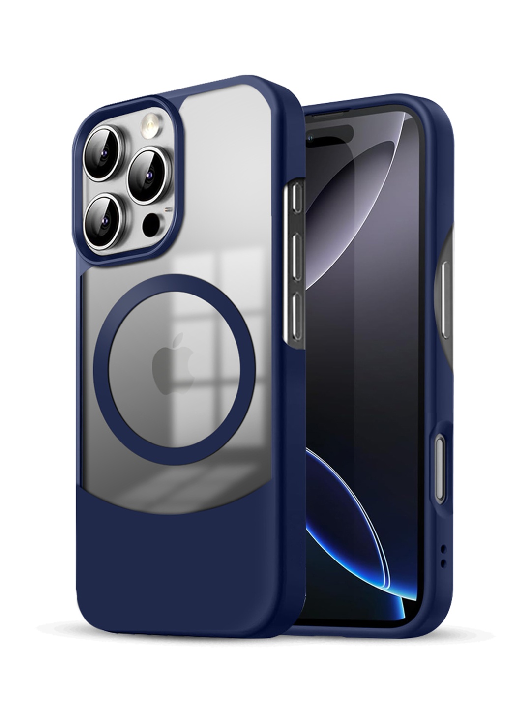 

Karwan Ultra-Hybrid Shockproof With Mag-Safe iPhone 16 Pro Back Case, Blue