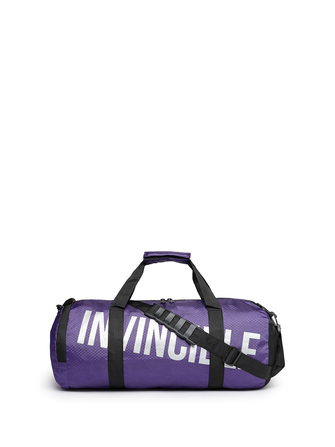 

Invincible Classic Printed Round Gym Duffel Bag, Purple