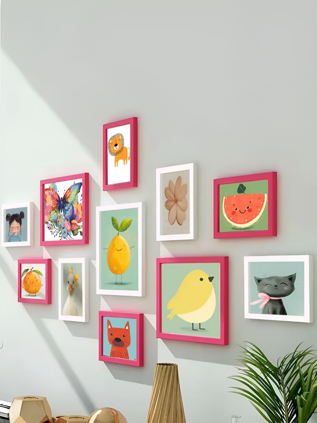 

Art Street Pink & White 8 to 12 Pieces Wood Wall Photo Frames