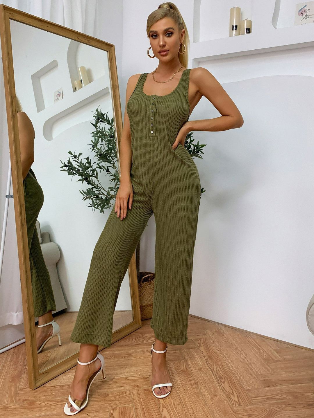 

Oh Rare Basic Jumpsuit, Olive