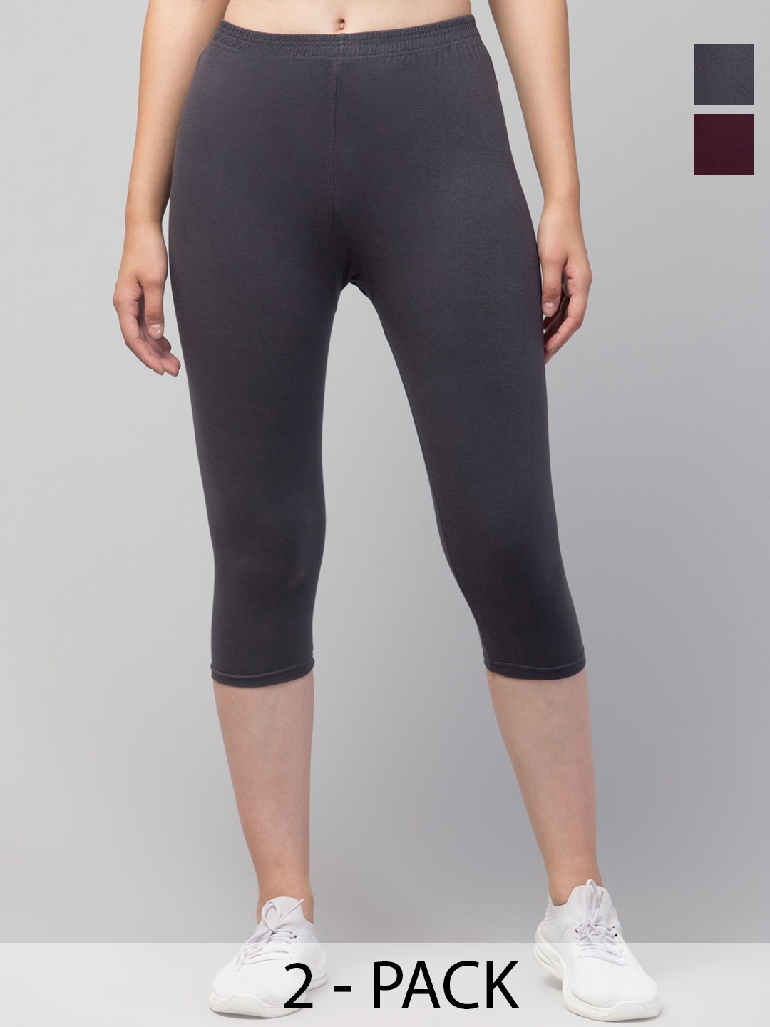 

CKARFE Women Capris, Grey