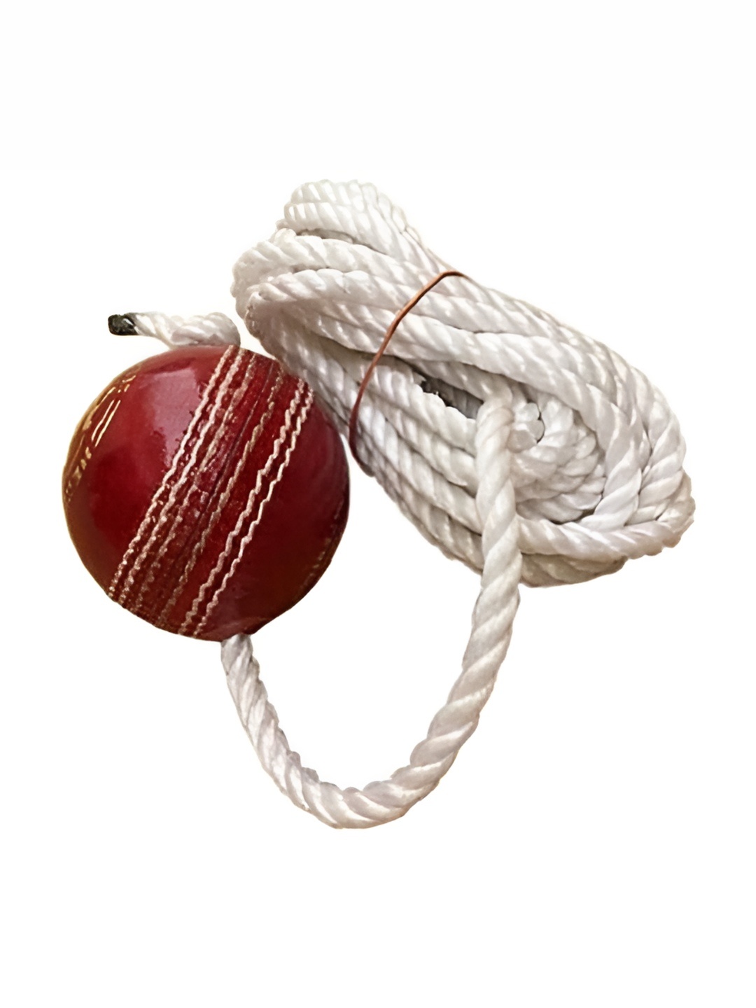

HackerX Pebble Leather Sports Cricket Hanging Ball, Red