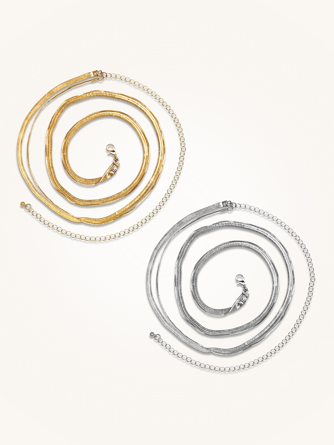 

Peora Studded Waist Chain Saree Accessories, Gold