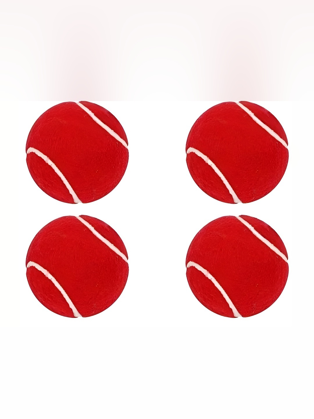 

HackerX Pack Of 4 Trainy Sports Tennis Ball, Red