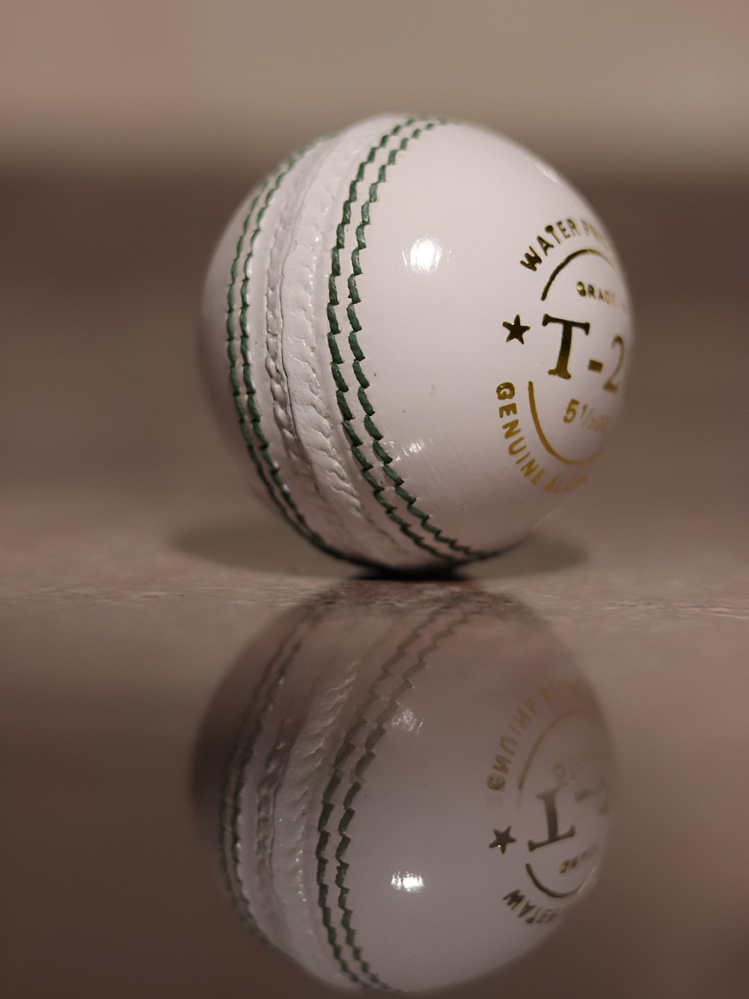 

HackerX Leather Sports Cricket Ball, White