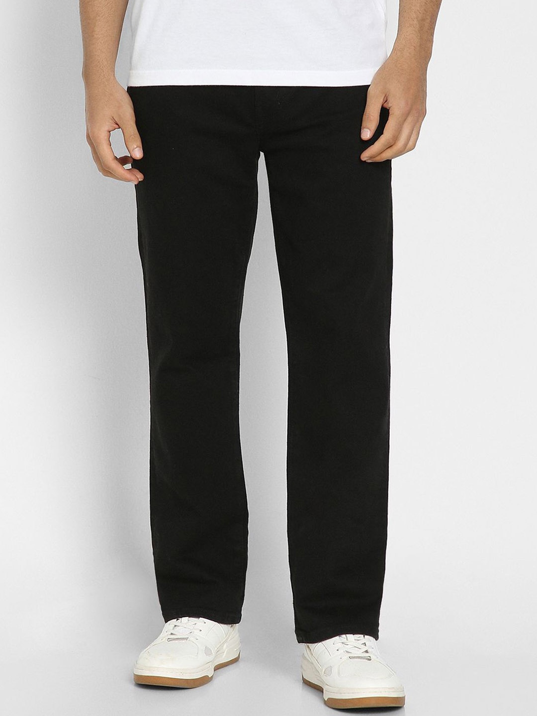 

AMERICAN EAGLE OUTFITTERS Men Mid-Rise Bootcut Jeans, Black