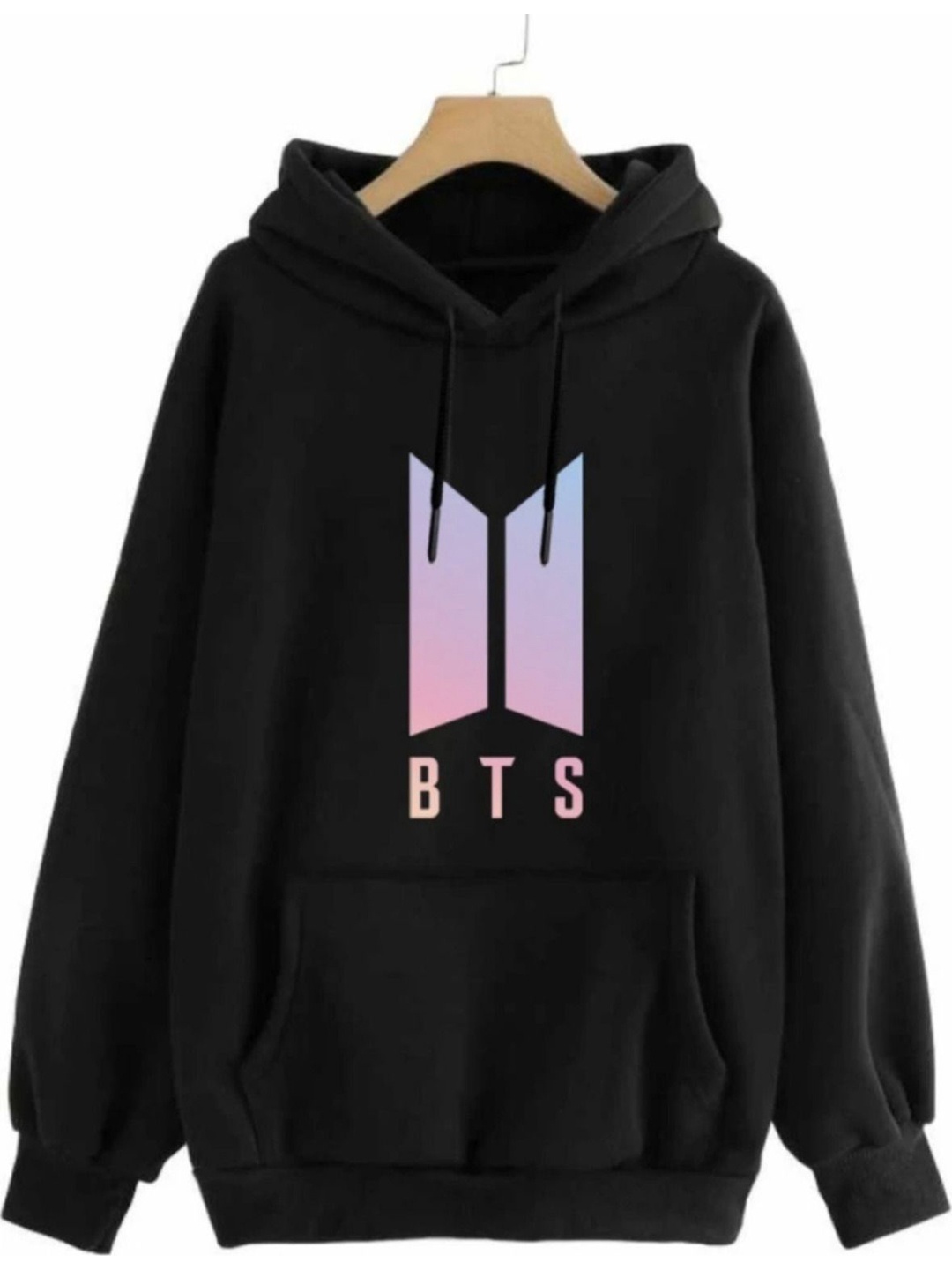 

KASHIAN Women Printed Hooded Sweatshirt, Black