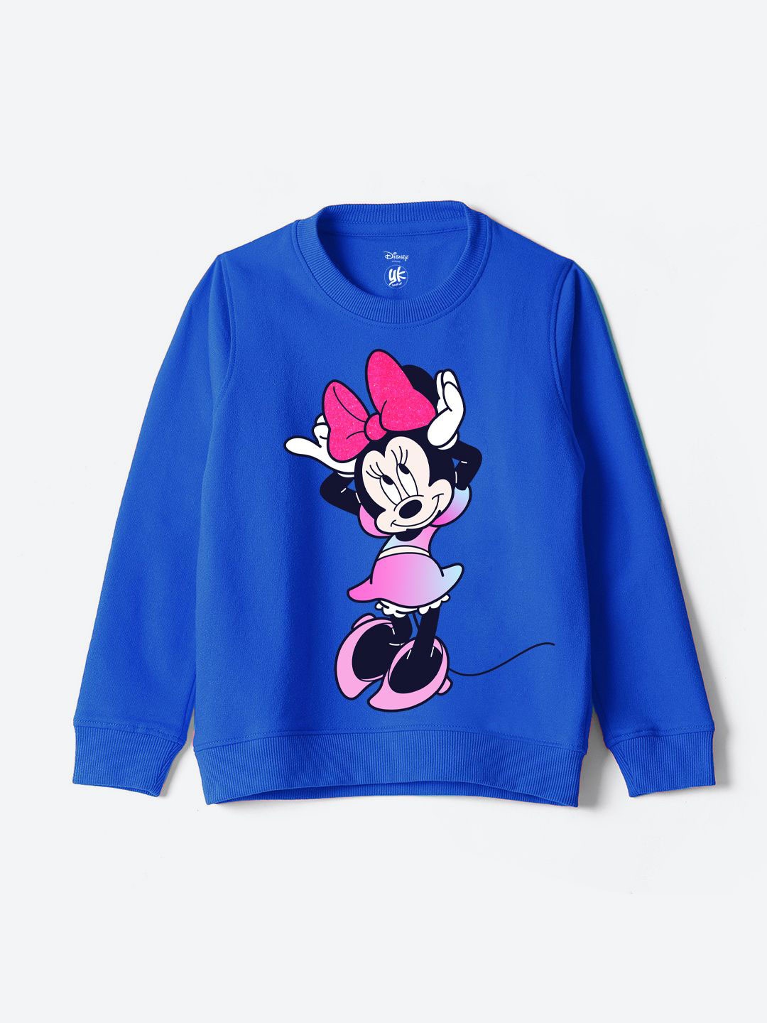 

YK Disney Girls Printed Sweatshirt, Blue