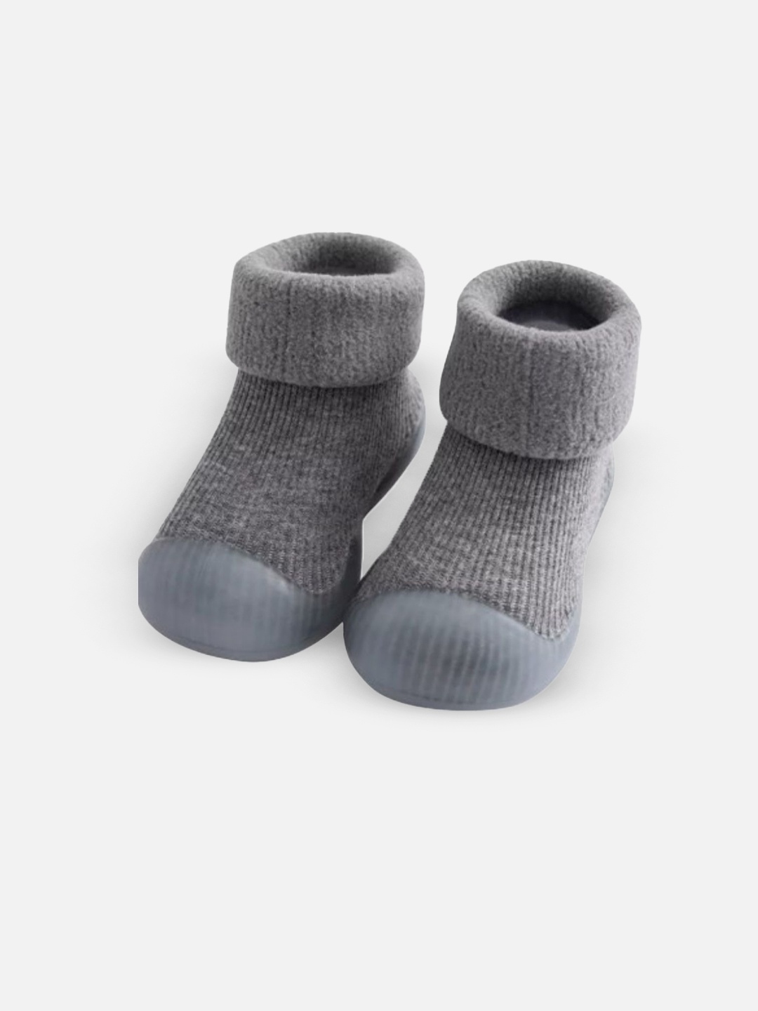 

NESKA MODA Kids Cotton Booties, Grey