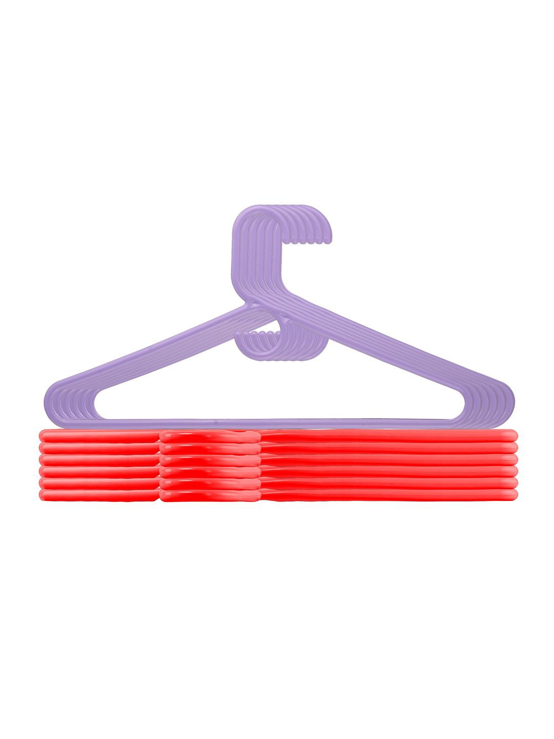 

Kuber Industries Red & Purple Pack Of 12 Hangers For Wardrobe