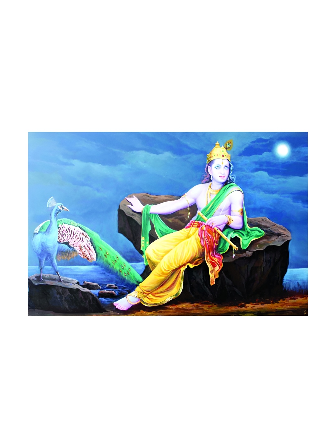 

Inephos Blue & Yellow Religious Wall Art