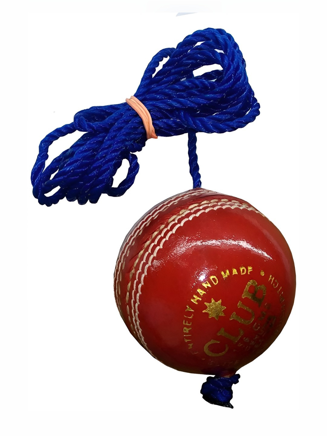 

HackerX Pebble Leather Sports Cricket Hanging Ball, Red