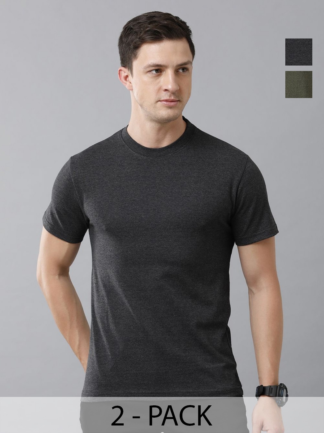 

Moda Rapido Men 2 Printed T-shirt, Multi