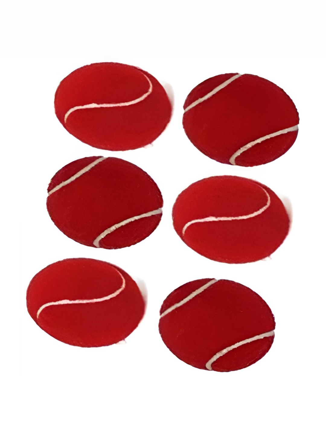 

HackerX Set Of 6 Tennis Sport Ball, Red