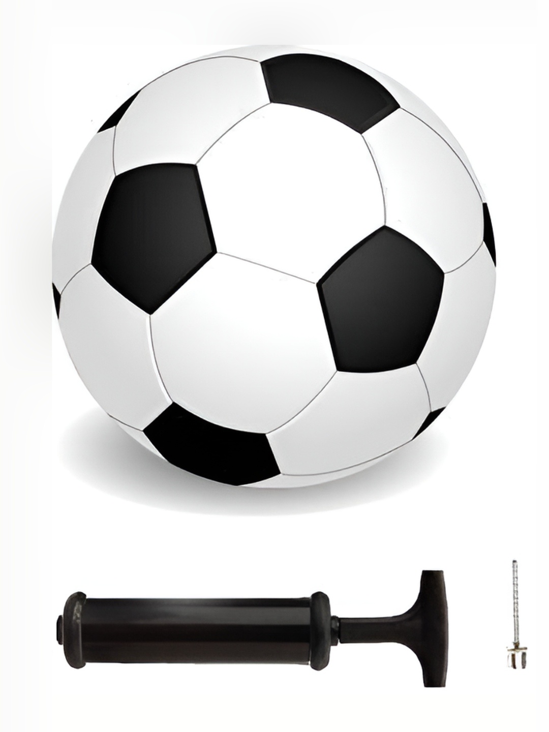 

HackerX Textured Football With Air Pump & Needle, Black