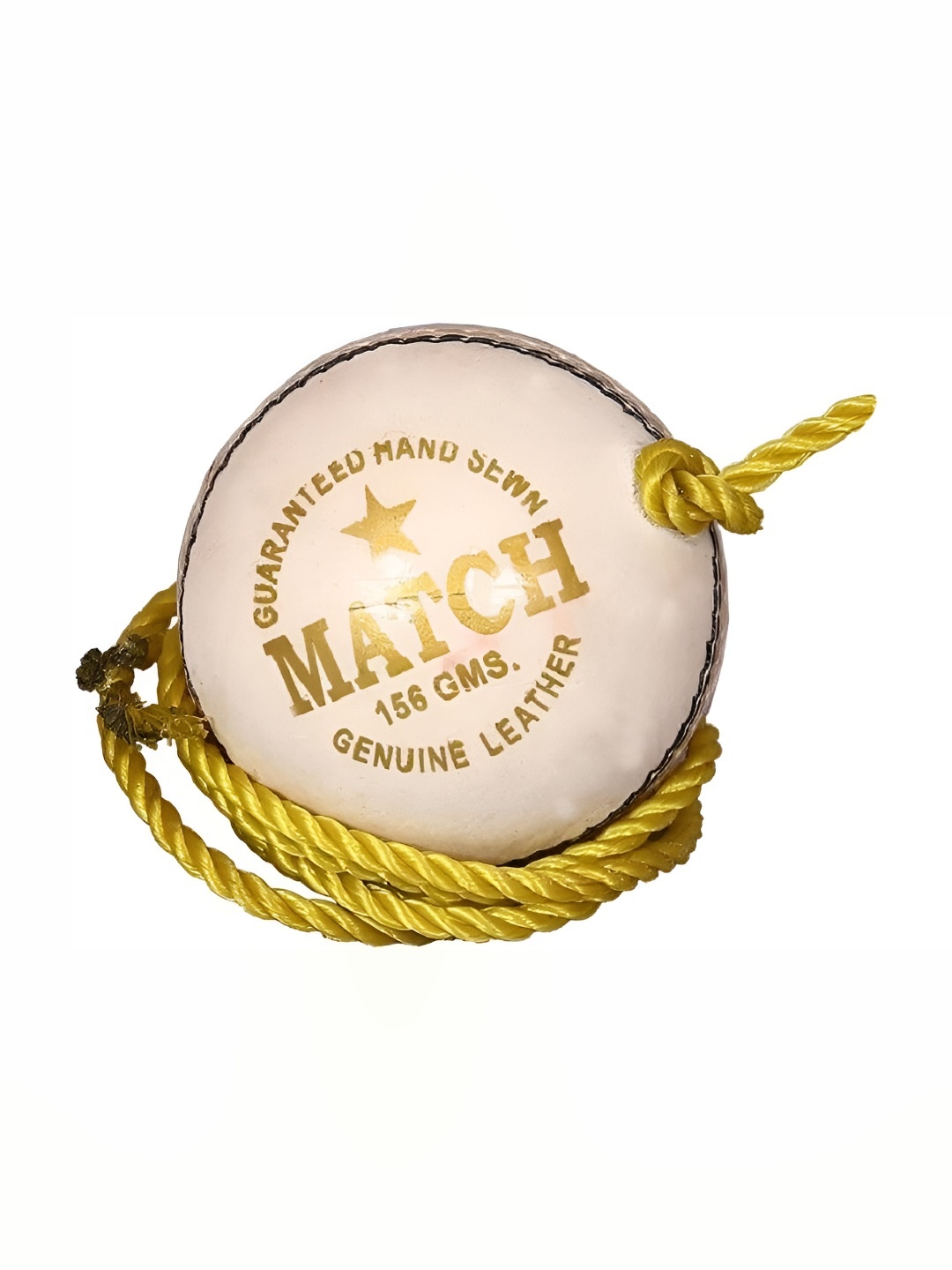 

HackerX Printed Leather Trainy Sports Cricket Ball, White