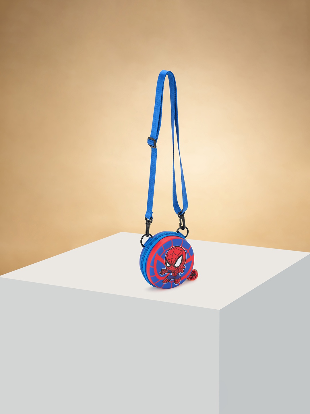 

Pantaloons Junior Boys Graphic Printed Miniature Sling Bag, Blue