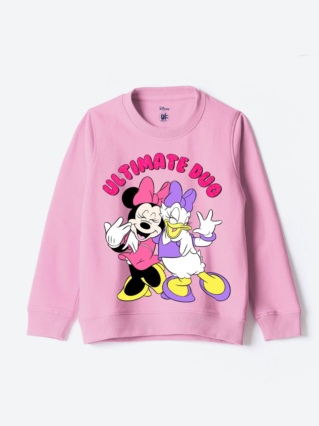 

YK Disney Girls Printed Sweatshirt, Pink